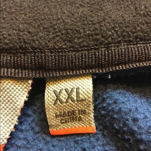 Free Country Men Blue polar fleece Winter Jacket - Picture 3 of 8